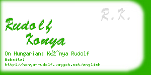 rudolf konya business card